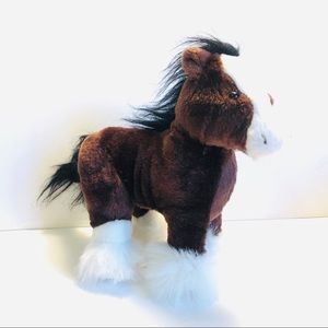 Ganz Webkinz Clydesdale Horse, Plush Stuffed Toy